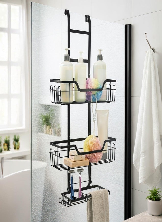 MIORAH Hanging Shower Caddy for Bathroom | Bathroom Organiser Without Drill | Bathroom Accessories Storage Organizer - Image 1
